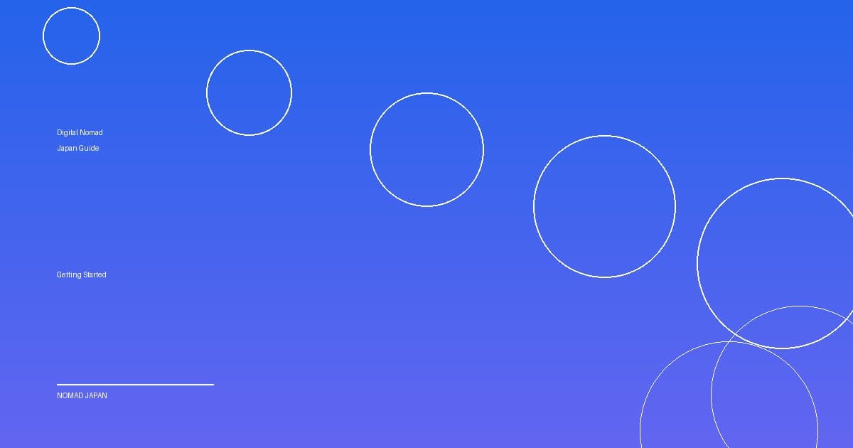 Digital Nomad in Japan: The Complete Getting Started Guide